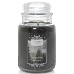 Large yankee candle evergreen mist